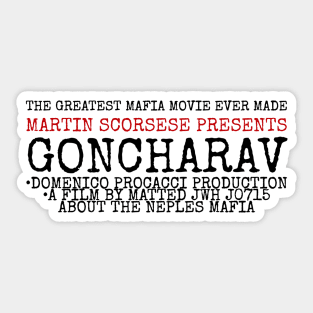 Goncharav Movie Label Re-creation Sticker